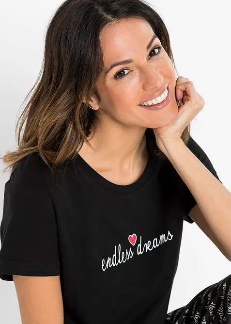 Pyjama corsaire 100% coton, bonprix