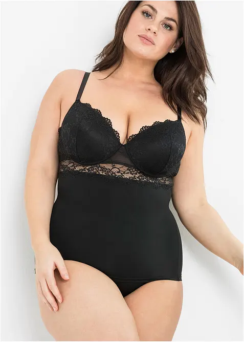 Caraco soutien-gorge en matière microfibre lisse, bonprix