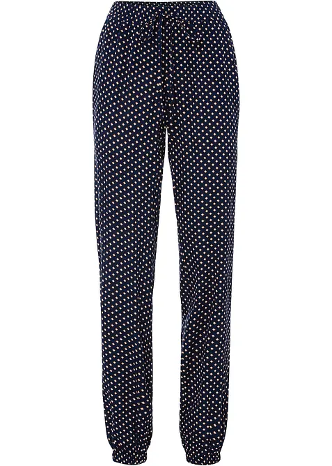 Pantalon 100% viscose, taille élastiquée, bonprix