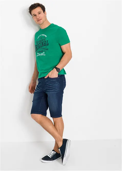 Lot de 2 T-shirts 100% coton, bonprix