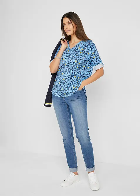 Jegging à taille mi-haute et élastiquée, bonprix