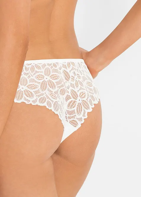 Slip br&eacute;silien en dentelle, bonprix