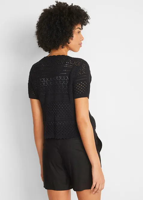 Boléro court en crochet, bonprix