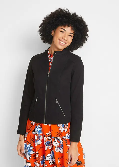 Veste en coton twill avec empiècements latéraux extensibles, bonprix