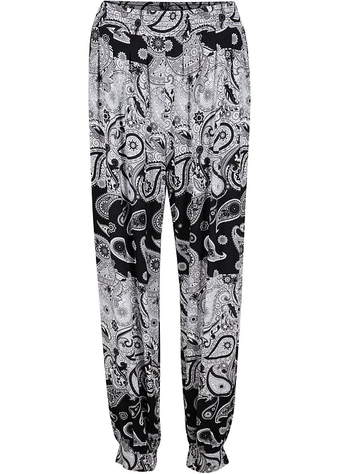 Sarouel fluide en jersey viscose, bonprix