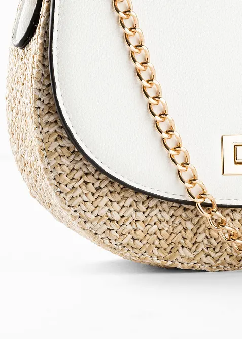 Sac &agrave; bandouli&egrave;re effet paille, bonprix