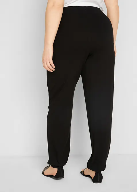 Pantalon en jersey à taille élastiquée, bonprix