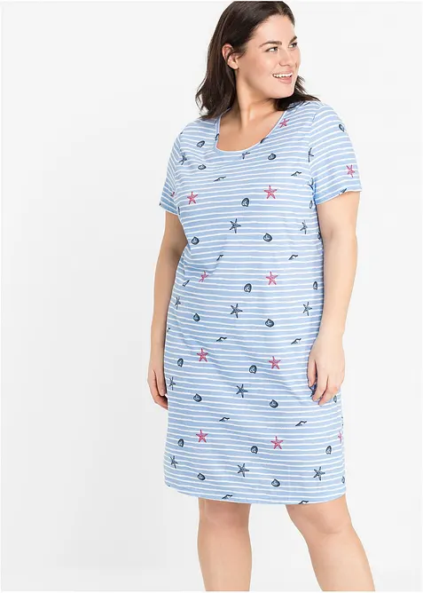 Chemise de nuit courte 100% coton, bonprix