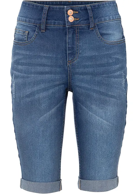 Bermuda en jean, taille mi-haute, bonprix