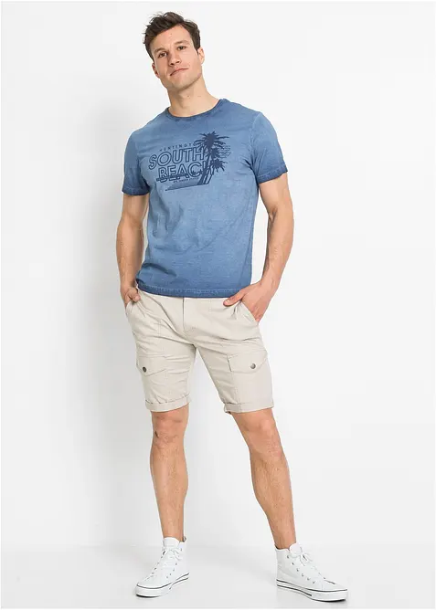 T-shirt aspect délavé 100% coton, bonprix