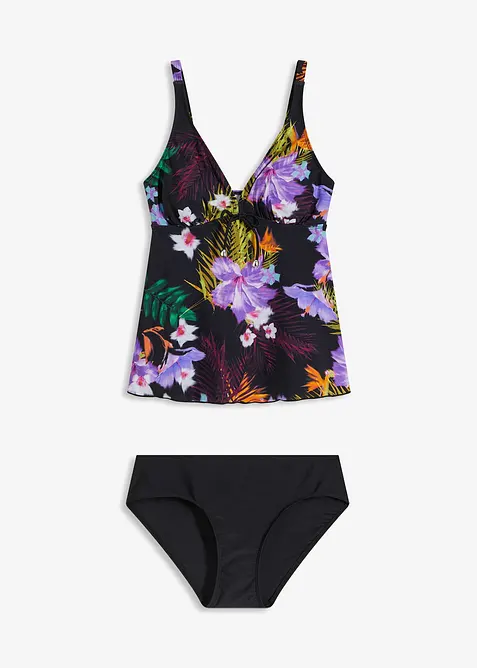 Tankini &agrave; col V (ens. 2 pces), bonprix