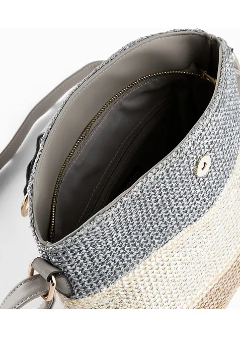 Sac &agrave; bandouli&egrave;re effet paille, bonprix