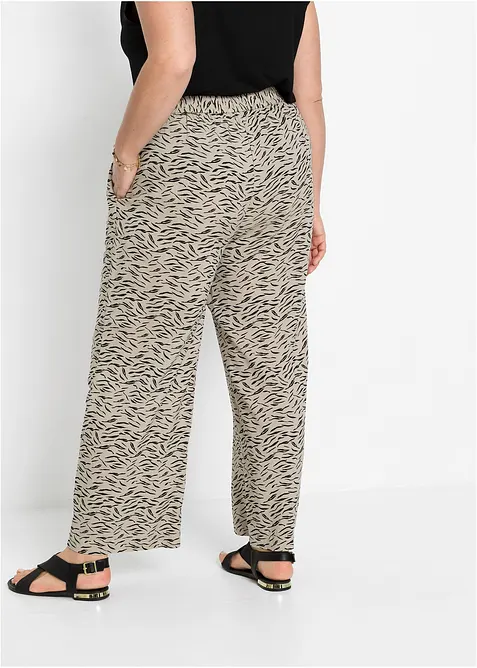 Pantalon palazzo imprimé, bonprix