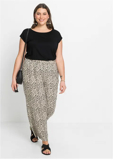 Pantalon palazzo imprimé, bonprix