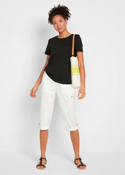 Lot de 2 T-shirts 100% coton, bonprix