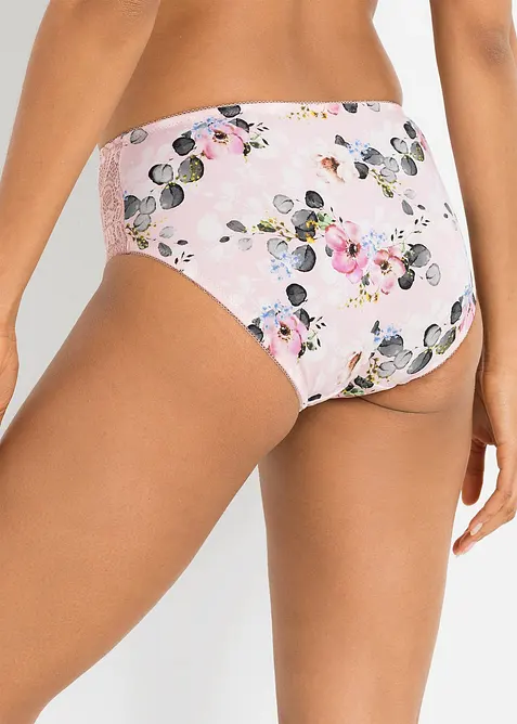 Lot de 2 slips Maxi avec dentelle, bonprix