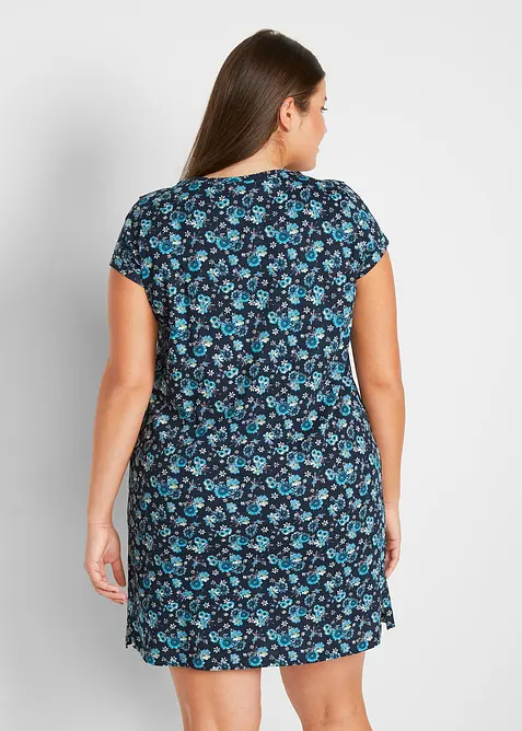 Lot de 2 robes en jersey 100% coton, fentes latérales, bonprix