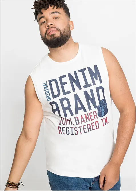 Lot de 2 débardeurs marcel 100% coton, bonprix