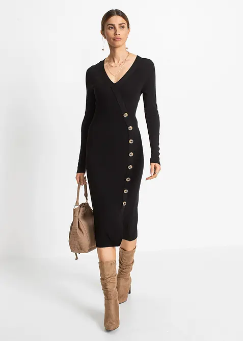 Robe en maille de viscose mélangée, bonprix