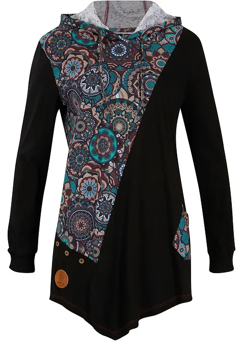 T-shirt à capuche 100% coton, bonprix