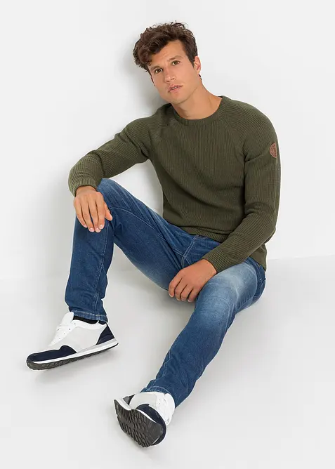 Pull en grosse maille avec coton recyclé, bonprix