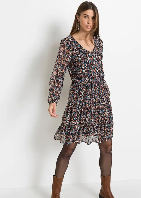 Robe courte en mesh, bonprix