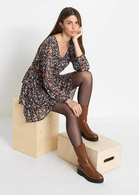 Robe courte en mesh, bonprix