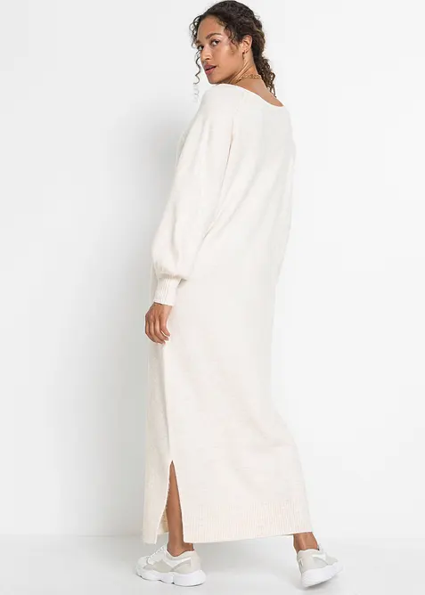 Robe midi oversize en maille, bonprix