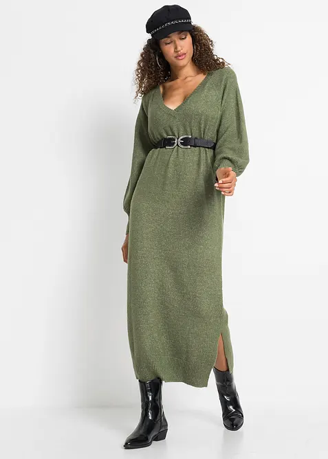 Robe midi oversize en maille, bonprix