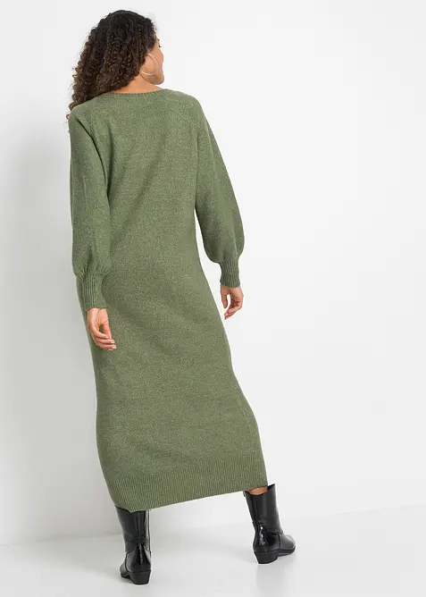 Robe midi oversize en maille, bonprix