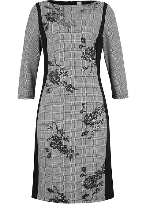 Robe fourreau avec sequins brodés, bonprix