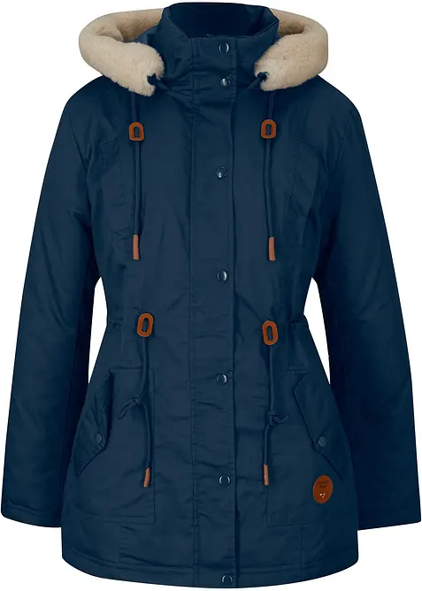 Parka rembourrée avec bordure sherpa, bonprix