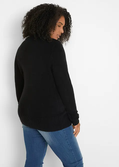 Pull col roulé basique, bonprix