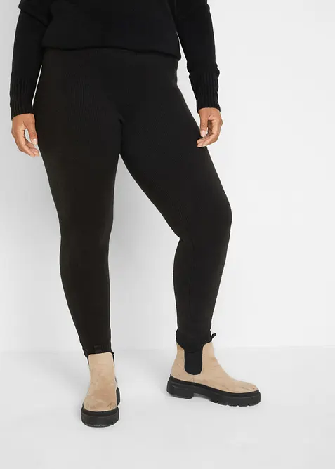 Legging thermique avec finitions côtelées, bonprix