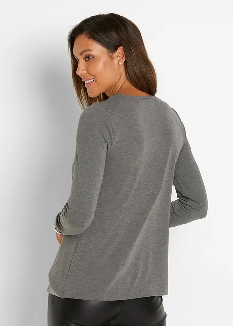 T-shirt 2-en-1 &agrave; imprim&eacute; papillon, bonprix