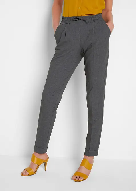 Pantalon avec taille entièrement élastiquée, bonprix