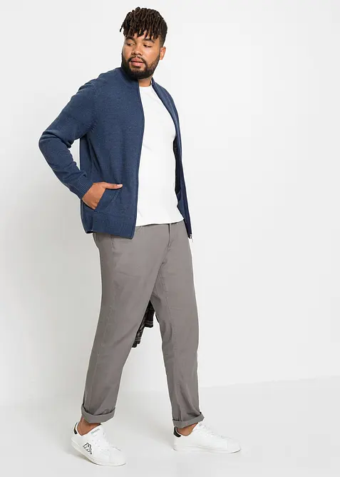 Gilet zippé en fine maille, bonprix