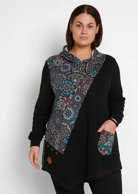 T-shirt à capuche 100% coton, bonprix