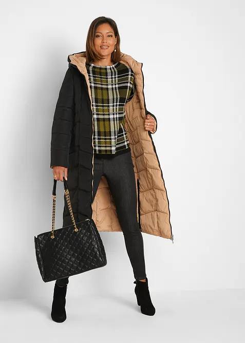 Doudoune longue et réversible, bonprix