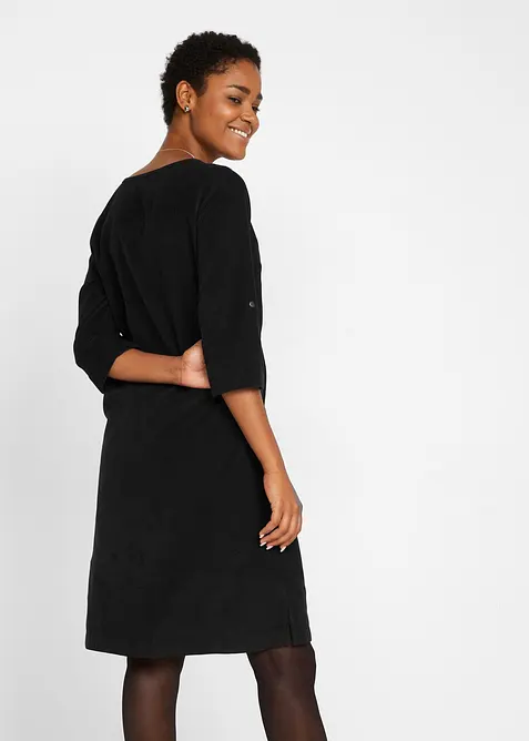 Robe-tunique en velours côtelé 100% coton, bonprix