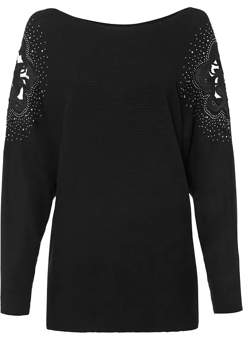 Pull en fine maille de viscose mélangée, bonprix