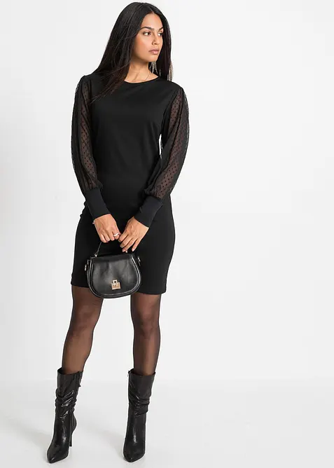 Robe en jersey de viscose mélangée, bonprix