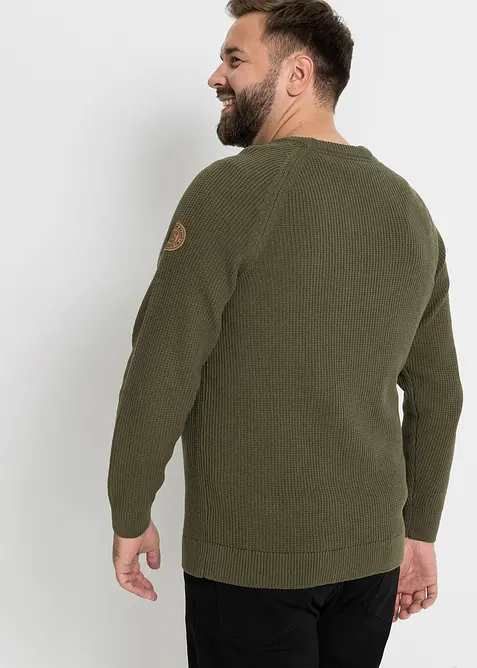 Pull en grosse maille avec coton recyclé, bonprix
