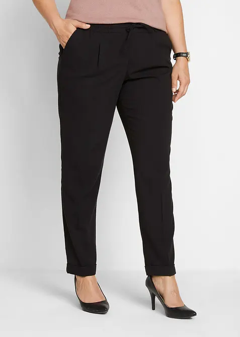 Pantalon avec taille entièrement élastiquée, bonprix