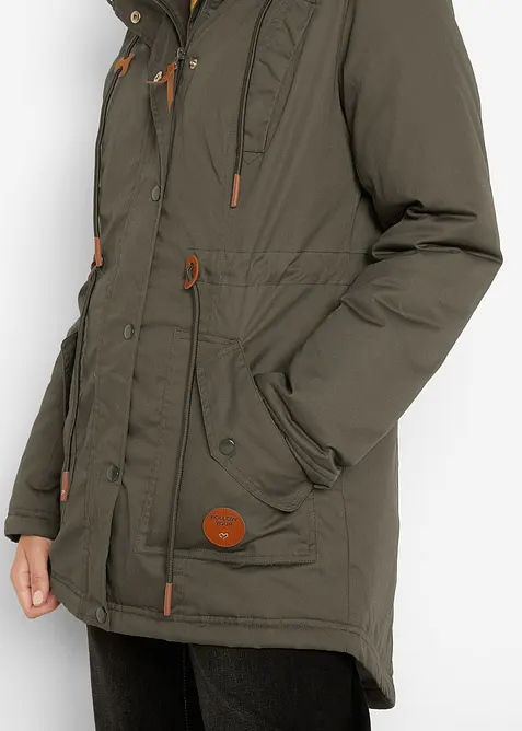 Parka rembourrée avec bordure sherpa, bonprix