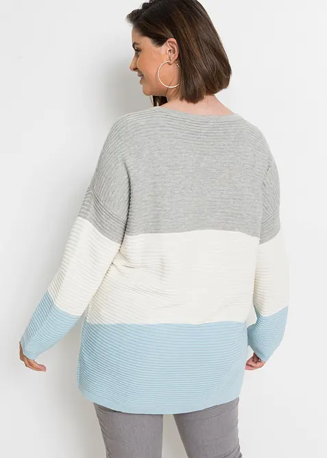 Pull côtelé, bonprix