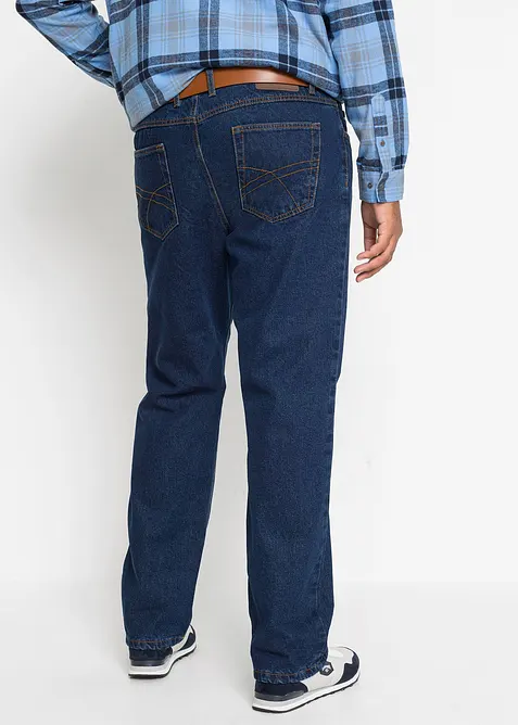 Jean droit, coupe classique, doublure chaude en flanelle, bonprix