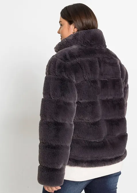 Veste zipp&eacute;e en peluche, bonprix