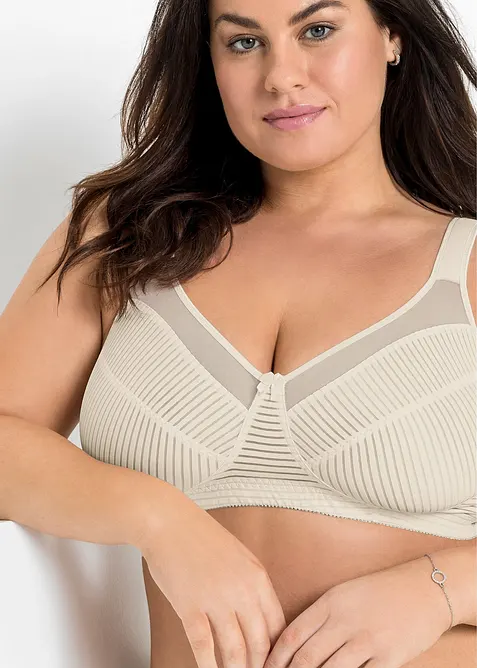 Soutien-gorge minimiseur sans armatures &agrave; bretelles rembourr&eacute;es, bonprix