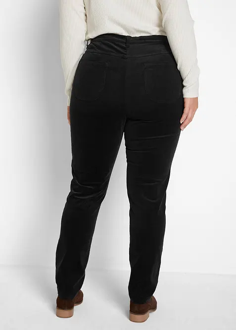 Pantalon slim en velours côtelé extensible, bonprix
